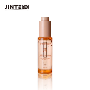 Flacon compte-gouttes en plastique fin pour sérum facial de 1 oz de haute qualité avec <span class=keywords><strong>bouton</strong></span>-poussoir en caoutchouc - Product Image 5