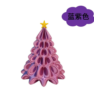 Figura de árbol de Navidad con degradado de arcoíris, adorno de estrella de resina para la punta del árbol, decoración navideña - Product Image 3