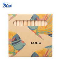 Offres Spéciales ensembles de crayons de couleur 12 de haute qualité crayons de couleur imprimés personnalisés crayons de couleur professionnels pour enfants