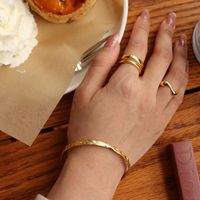 Chris april dernière conception en argent sterling 925 plaqué or minimaliste feuille texture manchette bracelets