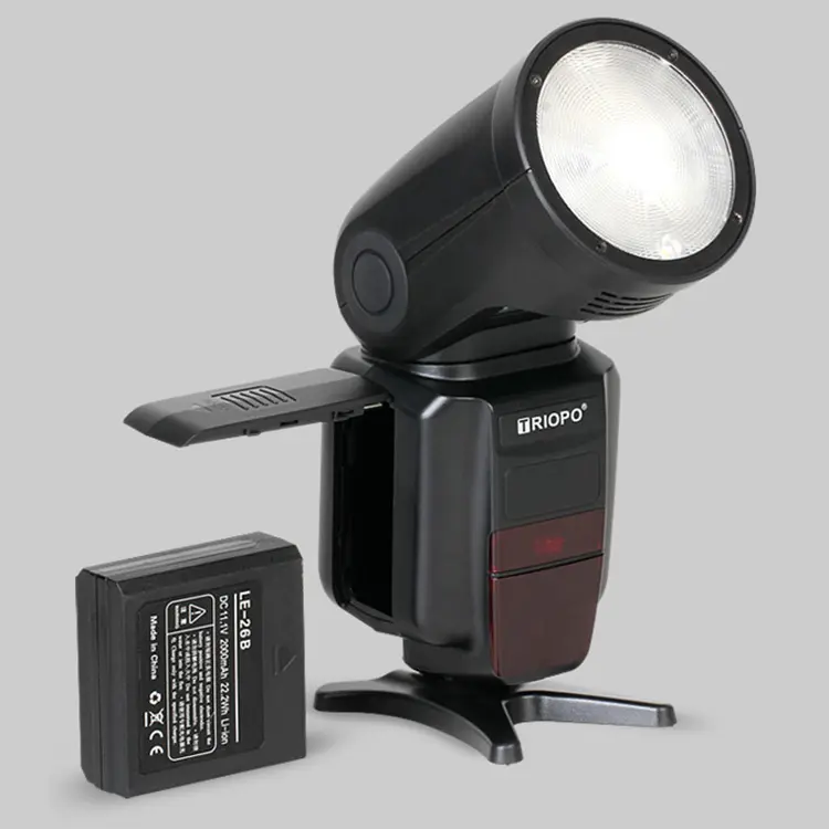 Professional TRIOPO R1 TTL Li-ion Round Head Camera Flash Light Speedlite for Studio Camera Accessories