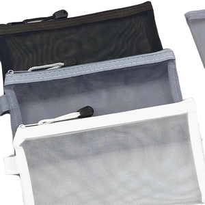 2024 nhà máy bán buôn A4 trong suốt lưới tập tin Pouch sinh viên cuốn sách Pouch xử lý dây kéo mang về nhà văn phòng trường nguồn cung cấp - Product Image 4