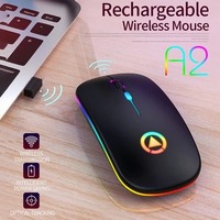 2.4G Draadloze Optische Muis 1600 DPI Mobiele Draadloze Gaming 3D Muis LED USB Ontvanger voor Draagbare Computer Laptop PC Desktop