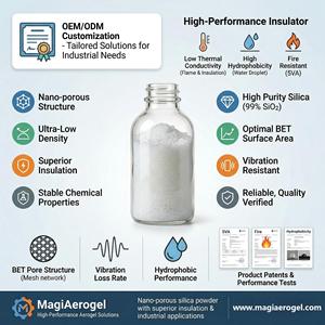 Polvo de Aerogel de Sílice Hidrofóbico Avanzado de Primera Calidad, Material de Aislamiento Térmico Ecológico Resistente al Fuego - Product Image 4