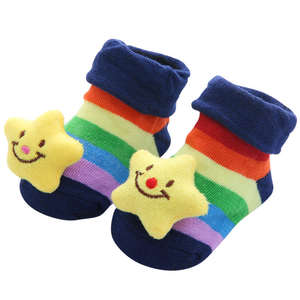 Chaussettes-chaussures en coton tricoté 3D pour bébé, antidérapantes, respirantes, 0-3 mois, nouveau-né, tout-petit, vente en gros - Product Image 5