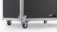 Flight Case des fabricants de rack 16U pour amplificateurs/équipement audio avec carte de roulette
