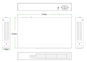 26-port Gigabit <b>Ethernet</b> Fiber <b>Switch</b> 24 RJ45 Port Network <b>Switches</b> and 2*1000M SFP Ports Unmanaged Enterprise - Product Image 4