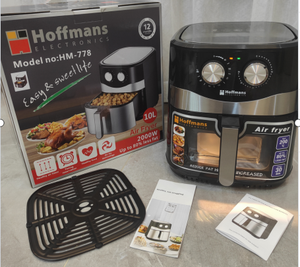 Friteuse à air Hoffmans 10L 2000W pour l'Afrique, prise EU 220V, appareil électroménager avec grande fenêtre de visualisation visible - Product Image 2