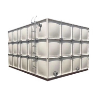 Tanque de agua de plástico reforzado con fibra de vidrio Montaje modular y seccional por diseño de paneles estándar