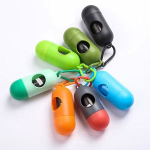 Distributeur de sacs à déjections canines en forme de capsule avec logo – Support de rangement pour sacs à déchets – Outil de nettoyage pour animaux de compagnie – Produits pour chiens - Product Image 4