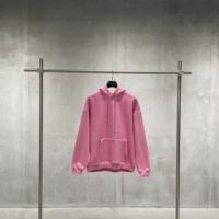 Sweat-shirt à capuche en molleton de coton avec logo brodé, streetwear, surdimensionné, lourd, masque pour les yeux, sweat-shirt à capuche pour homme