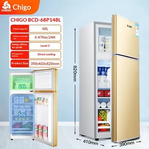 Refrigerador <span class=keywords><strong>Pequeño</strong></span> de Doble Puerta para Exportación en Comercio Electrónico Transfronterizo, Mini Refrigerador Congelador de Gran Capacidad para Conservación de Alimentos - Product Image 6