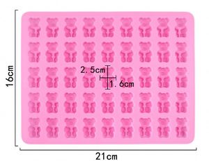 45 Bear Silicone <b>Mold</b> Diy Handmade Soap <b>Mold</b> Internet Red Candy Ice Tray Chocolate <b>Mold</b> - Product Image 1