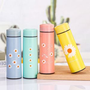 High-Value Daisy Insulated Cup Cute Flower Glass Cup Fashionable and Luxurious Gift Cup for Girls - Product Image 5