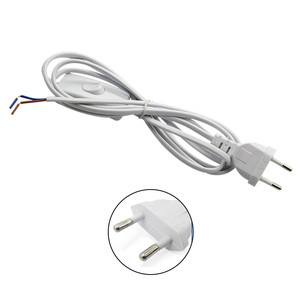 EU Plug Power Wire with Switch Connector Electrical Cords for LED <strong>Tube</strong> 1.8M Power Supply <strong>Extension</strong> <strong>Cable</strong> for LED Bar <strong>Lights</strong> - Product Image 5