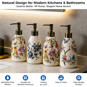 <span class=keywords><strong>Distributeur</strong></span> de <span class=keywords><strong>savon</strong></span> <span class=keywords><strong>liquide</strong></span> en céramique de style européen de luxe populaire pour la décoration intérieure (vente en gros) - Product Image 4