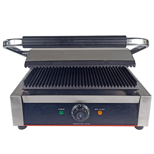 220 v/2200 w Non-bastone Singolo Commerciale Piatto Piatto di Bistecca Panino Tostapane Macchina Elettrica Piastra Grill Contatto Elettrico grill - Product Image 4