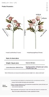 Promo! 4 Tangkai Bunga Mawar Sutra Peony Bunga Artificial Grosir Batang Bunga Dekorasi Ruang Tamu Hiasan Rumah Centerpiece