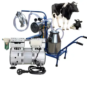 New oil-free vacuum pump OEM Dairy Farm Machinery Piston Vacuum Pump Cow Milker Milking Machine Portable for vacuum pump
