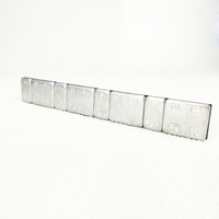Poids d'équilibrage de roue adhésifs en acier Toolon (5+10)g*4 Finition argent pour roues de plus de 28 pouces de diamètre