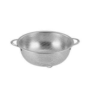 耐用圆孔双手柄不锈钢厨房漏勺洗碗机安全烤箱安全高效食品级过滤器 - Product Image 1