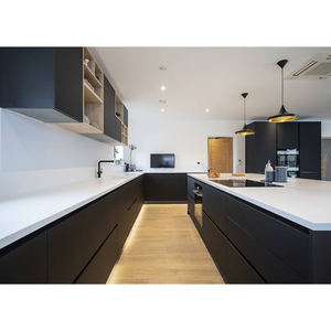 Poignée de meuble Realgres en bois de pin, profil <span class=keywords><strong>Gola</strong></span>, armoires de cuisine, unités de cuisine modulaires en PVC UV, finition brillante, cuisine moderne en métal, style nordique - Product Image 5