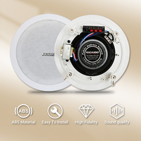 Haut-parleurs de Plafond Coaxiaux Hi-Fi 703 Haut de Gamme 60 W 8 Pouces pour Système Sonore de Mosquée et Église, avec Amplificateur