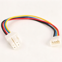 Arnés de Cables de Conexión Personalizado de 4 Pines Macho-Hembra con Conector Pre-crimpado Codificado por Colores para Conexión de Equipos Electrónicos