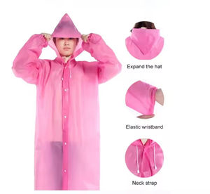 Impermeable Portátil de PE y EVA, Poncho para Lluvia, Ropa Impermeable para Hombres y Mujeres, para Actividades al Aire Libre, Senderismo, Emergencias, con Logotipo Personalizable - Product Image 5