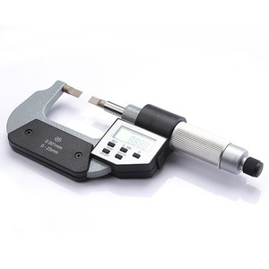 Micrómetro Electrónico Digital de Hoja Plana con Pantalla, Tipo Cuchilla, para Medición de Diámetro Exterior de Láminas Delgadas, 0-25mm - Product Image 4