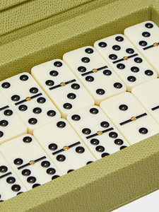 Boîte de dominos verte en cuir 20*13.5*4 cm Offre Spéciale de pliage magnétique - Product Image 4