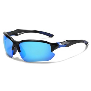 Lunettes de soleil de sport polarisées unisexes élégantes Protection UV Lunettes de soleil sans monture pour le cyclisme, la randonnée et la pêche avec sac de transport inclus - Product Image 5