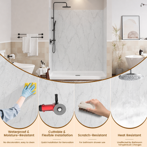 KMRY Disponibile negli USA <span class=keywords><strong>Pannelli</strong></span> Doccia SMC per Hotel, Impermeabili, Personalizzati, Base e Pareti Doccia, Rivestimenti per Doccia, <span class=keywords><strong>Pannelli</strong></span> Parete Doccia - Product Image 3
