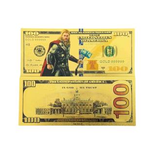 13 Çeşit Sıcak Marvel Animasyonu Altın Varaklı PET Malzemeden Hatıra Banknot Koleksiyonu Zanaat Eşyası (Zarf İçinde) - Product Image 2