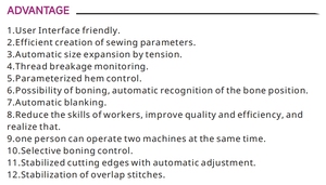 RONMACK RM-680A Coverstitch Interlock <b>Automatic</b> T-Shirt Bottom Hemming <b>Machine</b> - Product Image 4
