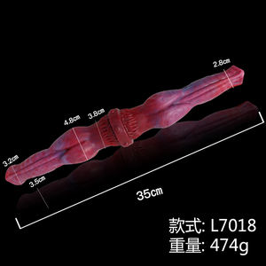 Trend produkte 2022 LUUK weibliche Masturbation Doppelkopf realistische Hund <span class=keywords><strong>Penis</strong></span> Tier <span class=keywords><strong>Dildo</strong></span> Lesben erotische Dildos für Frauen - Product Image 6