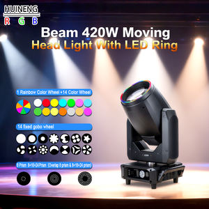 Luz Móvil Profesional de 420W con Cabeza Móvil, Anillo LED, DMX512, para Escenarios, Bodas y Conciertos - Product Image 1