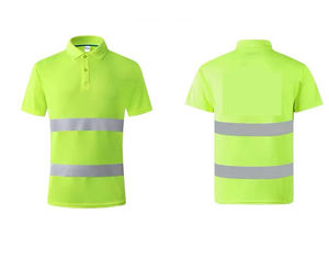 Chaleco de Trabajo Reflectante de Manga Corta de Secado Rápido al por Mayor, Chaleco de Trabajo Reflectante OEM con Camiseta Polo Reflectante - Product Image 4
