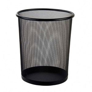 Paper Basket Trash Bin Mesh Waste Bins Trash Can Dustbin Wastebasket Customized Logo Opp Bag <b>Kit</b> Round Metal <b>Welding</b> Metal Steel - Product Image 1