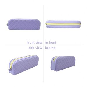 Lightweight Designer Geometric Silicone Cosmetic <b>Bag</b> <b>Waterproof</b> Zipper Closure Portable Travel Makeup Organizer - Product Image 4