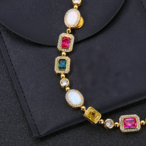 Collier personnalisé haut de gamme en moissanite arc-en-ciel, chaîne hip-hop en argent sterling 925, pierres multicolores VVS, passe le testeur de diamant - Product Image 3