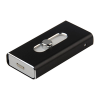 Flashdisk USB 2.0/3.0 3-in-1 OTG untuk Smartphone, Bahan Metal, Model Tarik-Tekan, Bersertifikasi CE ROHS, Garansi 1 Tahun