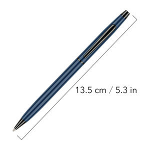 Stylo bille noir personnalisé en gros, pointe moyenne 1,0 mm, écriture fluide, stylo torsadé en métal fin pour hommes, femmes, bureau, affaires - Product Image 2