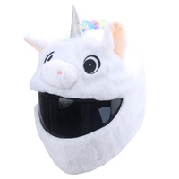Hight Products mignon Animal en peluche moto casques intégraux couverture unisexe dessin animé visage couverture acrylique Fibres fabricant