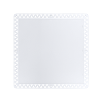 Plafond suspendu encastré ABS avec trappe d'inspection dissimulée, anti-poussière, anti-humidité, design carré, pour maintenance, compatible plaques de plâtre et installations électriques