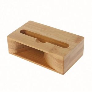 Altavoz Portátil Universal de Bambú con Soporte para Celular, Amplificador con Estilo Musical Natural y Logotipo Personalizado - Product Image 2