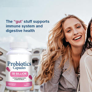 OEM/ODM 50 mil millones de CFU Suplemento probiótico Cápsulas de probióticos 16 cepas de probióticos Apoya la salud intestinal para adultos - Product Image 3