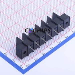 KF25CM-7.62-6P Barrier Terminal Block Through hole Component (THT),P=7.62mm Connector Two Sides 7.62mm 1x6P Straight Pin - Product Image 2
