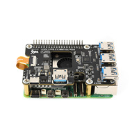 Carte adaptatrice dédiée Raspberry Pi 5 HAT+ PCIe vers USB 3.2 Gen1, carte d'extension sans pilote, 1 à 4 ports USB haute vitesse