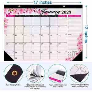 Fabricant de calendriers de bureau A6 personnalisés de haute qualité, impression personnalisée, <span class=keywords><strong>2022</strong></span> <span class=keywords><strong>2023</strong></span>, almanachs pour cadeaux promotionnels - Product Image 5